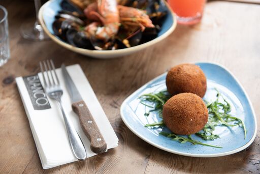Have you tried our Arancine? Tasty rice balls filled with mozzarella and beef ragu!