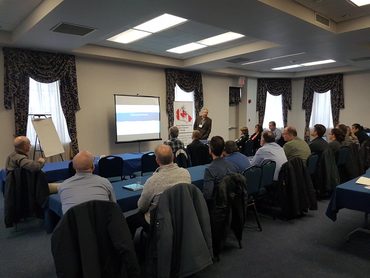 Great turnout at the VISUAL Manufacturing Canadian  User Group Meeting today! #InforVISUALERP #manufacturers #manufacturing #warehusing #VISUAL #ERP #barcodingwithpi #VMCAUG