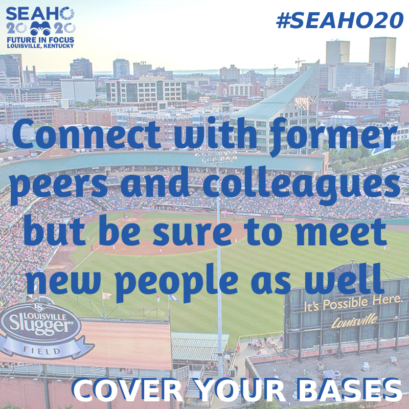 SEAHOconnect's tweet photo. As you arrive to #SEAHO20, we know that you will connect with former peers and colleagues but want to remind you of the importance of networking and meeting new people. #SEAHOfamily #SEAHOallyear https://t.co/SBiBeDDCmh