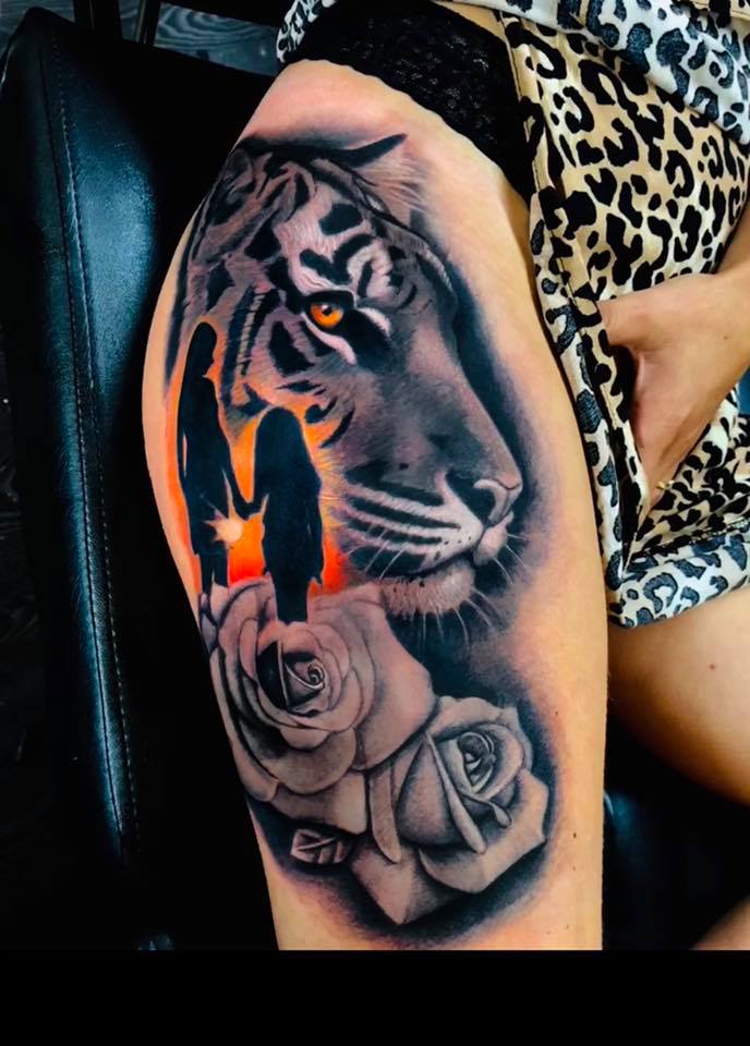 Striking Tiger Tattoo Design Ideas For Your Leg  Make A Bold Statement