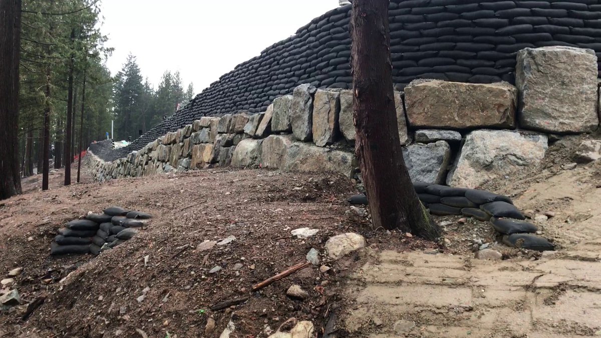 FlexMSE's tweet photo. Three uses of #FlexMSE in one shot. #Retaining wall, #treewell and #culvert headwall. The same two Flex MSE components were used in all three applications! Versatility and adaptability describe how Flex MSE can enhance your project. Where else can you see Flex MSE? #backtonature https://t.co/nMeIEBBHTz