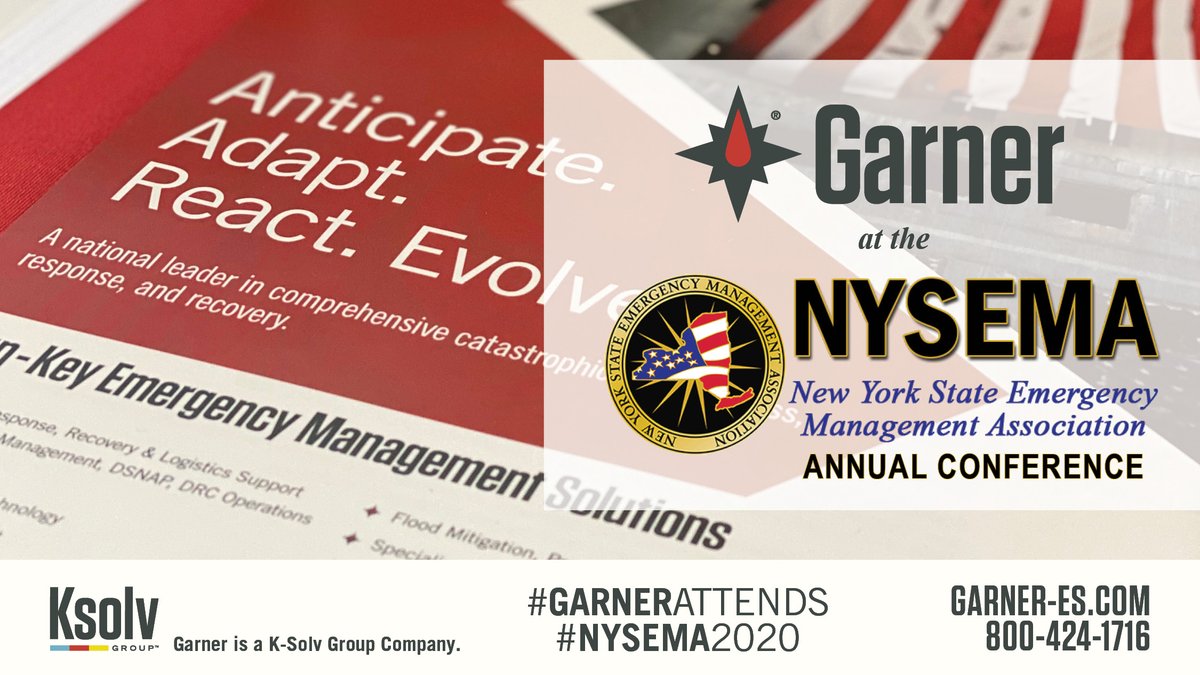 Garner_ES's tweet photo. We're in Syracuse for the next few days for the New York State Emergency Management Association's Annual Conference. Stop by and visit if you're attending. #GarnerAttends #NYSEMA2020 #GarnerSolutions #emergencymanagement #disasterresponse #floodmitigation #turnkeymanagement https://t.co/JcXgqHcYLK