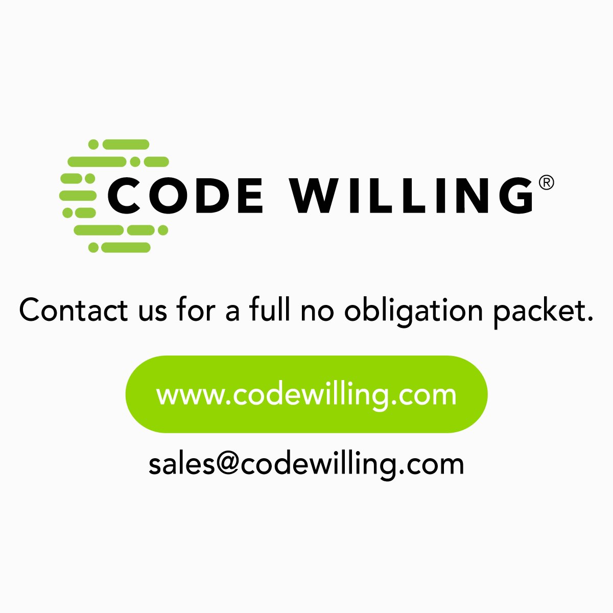 codewilling's tweet image. Find out how easy it is to take control of your #DataManagement and start using Code Willing today. Visit us at codewilling.com and contact us for a full no-obligation packet.
#fintech #tradingtech #quant #data #DataAnalytics