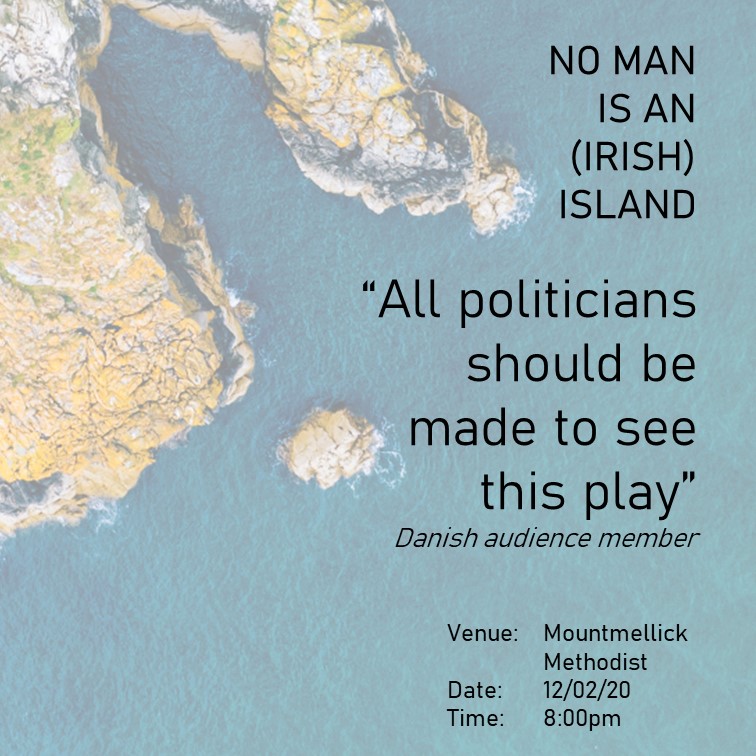 pibedrama's tweet photo. Can't wait to perform this play again after such wonderful experiences in Germany and Denmark. We would love some RTs to get the word out that there's a show tomorrow in Mountmellick and Belfast on Thursday!

@4cornersbelfast @GerrySkelton1 @MartinJMagill  @skydavidblevins https://t.co/g3EI46YRE5