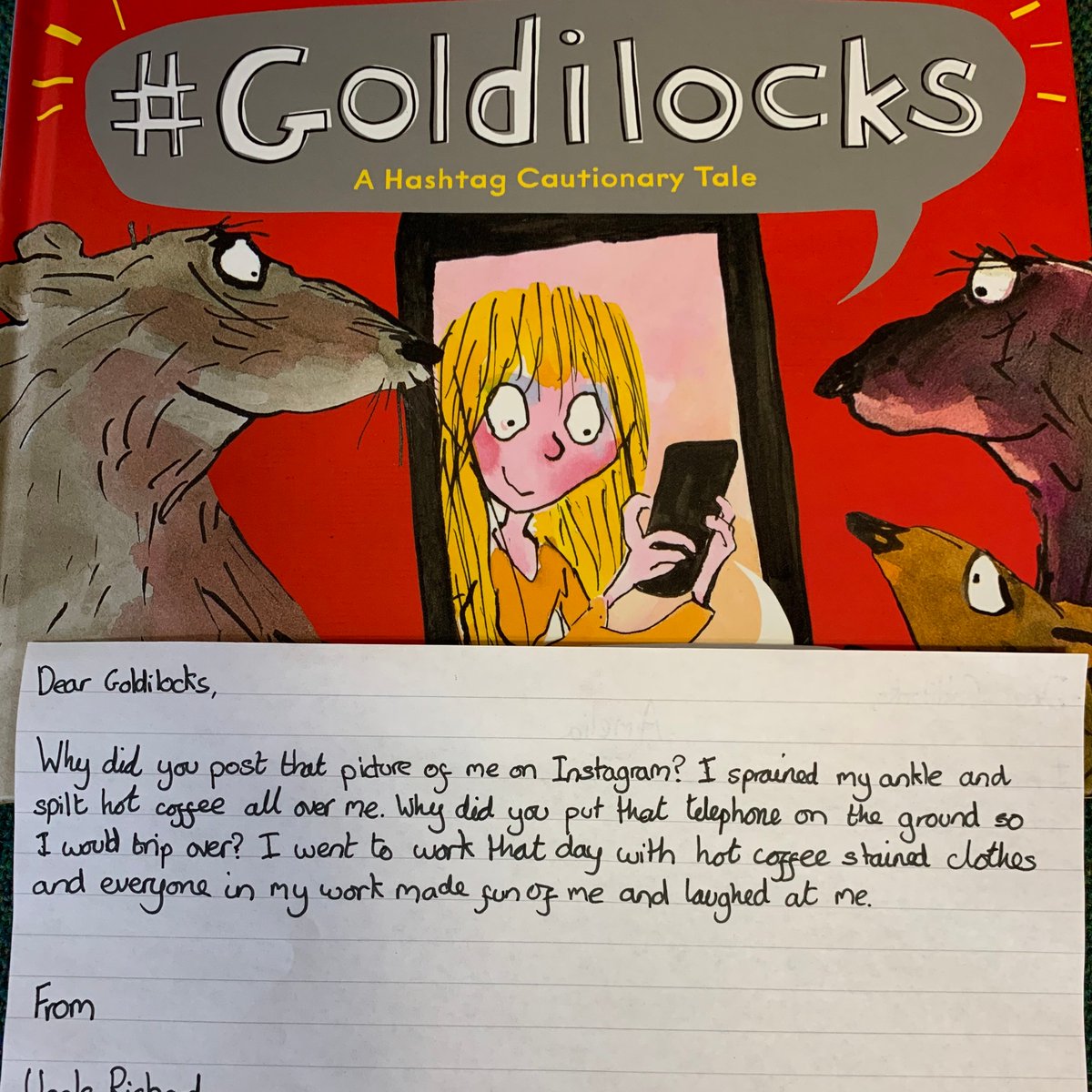 Year 5 have been enjoying #goldilocks, a fairy tale for the digital age, discussing the potential consequences of being unkind, getting carried away with selfies, or oversharing images. #SID2020 #SaferInternetDay