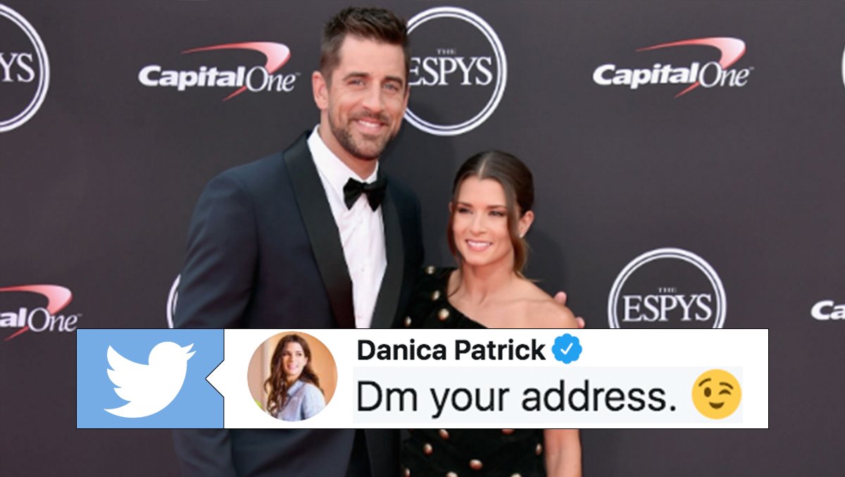 BarDown on Twitter "Danica Patrick, Aaron Rodgers send hilarious gift