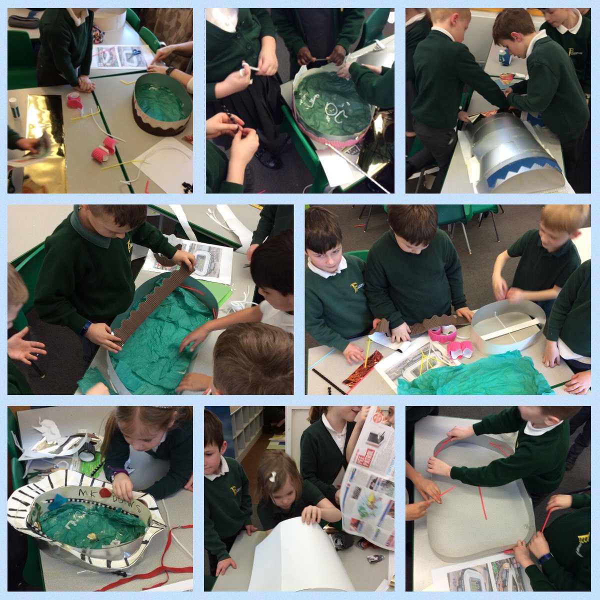 TickfordPark's tweet photo. Year 3. Design and make a model of a Milton Keynes building. Can you guess the buildings? 👀🤔
Excellent team work and decision making. The children were resourceful and creative. They evaluated their success well and considered the views of others to improve their work. #TP4DT https://t.co/3sHIgUDYMD