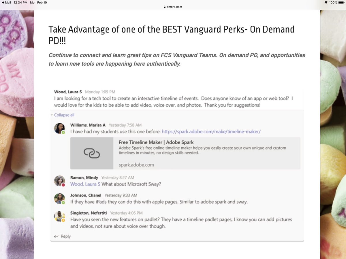 EndicottSpot's tweet photo. Love this incredible #fcsvanguard PLN and what we can accomplish with @MicrosoftTeams! #OnDemandPD Keep it up team! 🤩🤩🤩🙌🏻🙌🏻🙌🏻 https://t.co/HdDLhBTSIl
