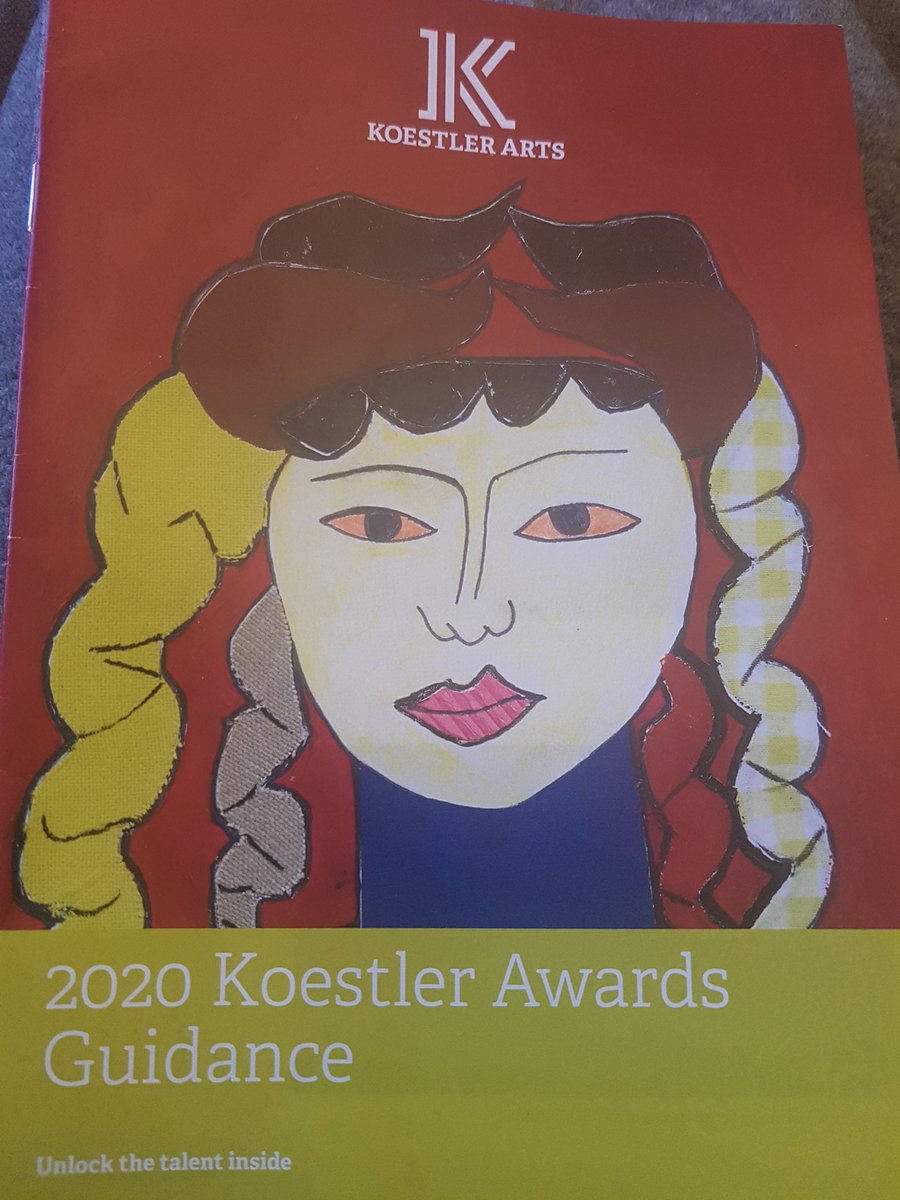 Koestler Arts awards won by several of our patients for the 2019 'Interlude' theme. Amongst others this received a platinum award and  features in the 2020 guidance for this years competition. Well done! #Recoverythroughactivity #hellinglyOT👏👏👏