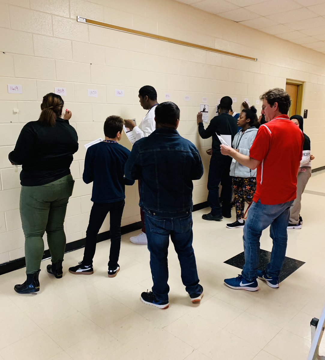 CampusEdible's tweet photo. The Adapted Curriculum Class at Andrews High School learning about Black History Month. They created a black history timeline. @RevSaviourFavor @TWAndrewsHS @GCSchoolsNC https://t.co/bTHusIWZLg