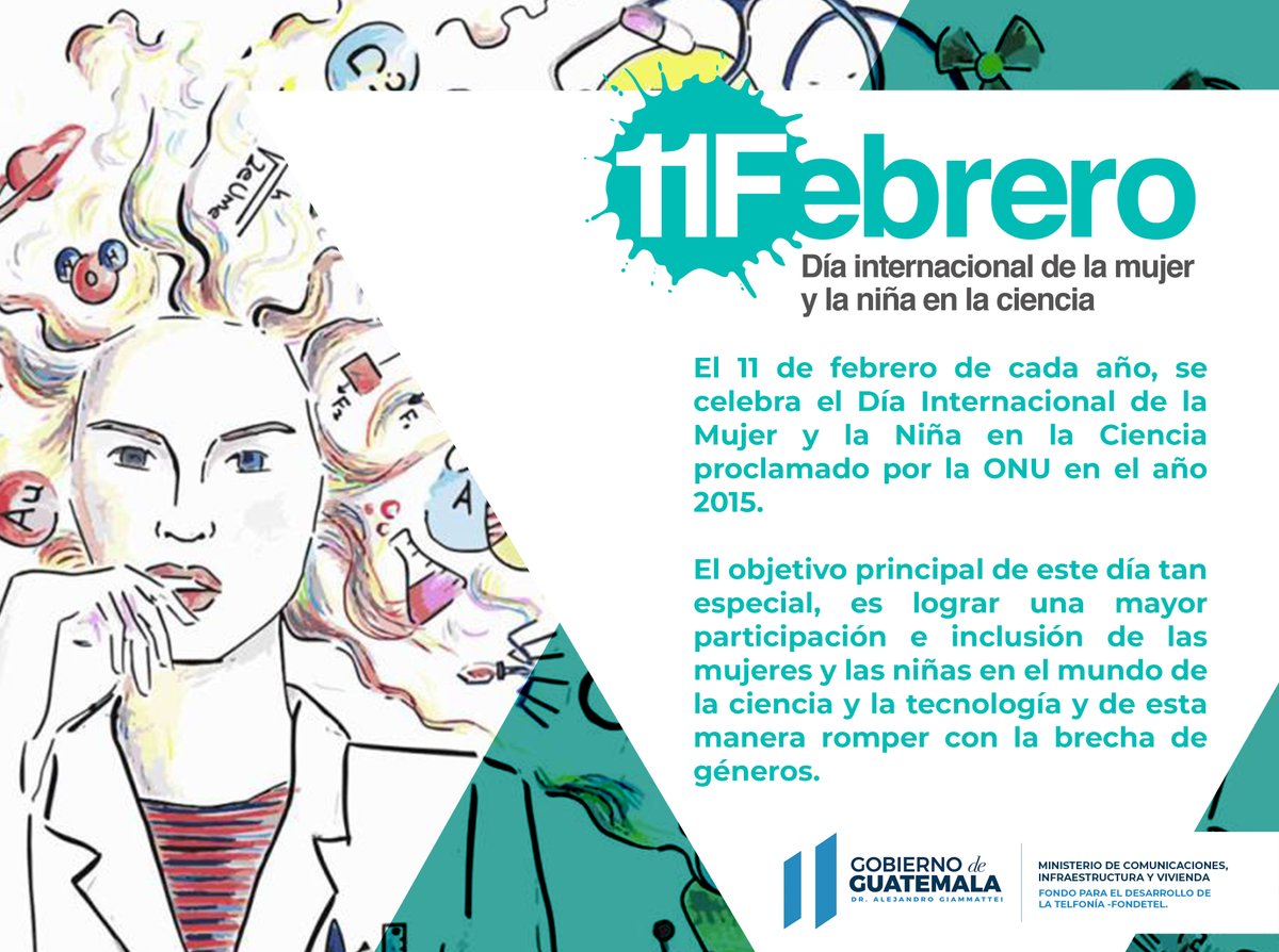 FondetelOficial's tweet photo. Este Día es un recordatorio de que las mujeres y las niñas desempeñan un papel fundamental en las comunidades de ciencia y tecnología y que su participación debe fortalecerse.
#SiempreComunicando
#MujeresEnLaCiencia #WomanInScience https://t.co/lqX5TaF4AK