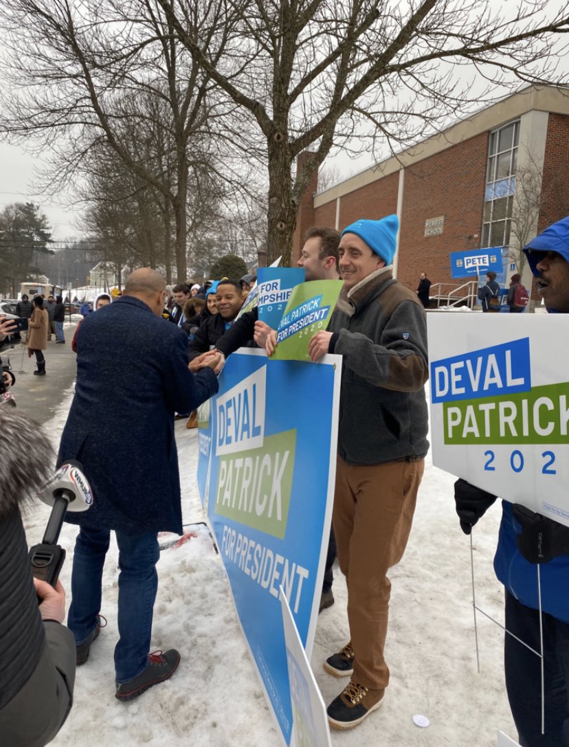These people are about democracy— despite the snow! If you live in New Hampshire I hope that you will make your voice heard today. Find your polling location here: http://bit.ly/31Il6Iz