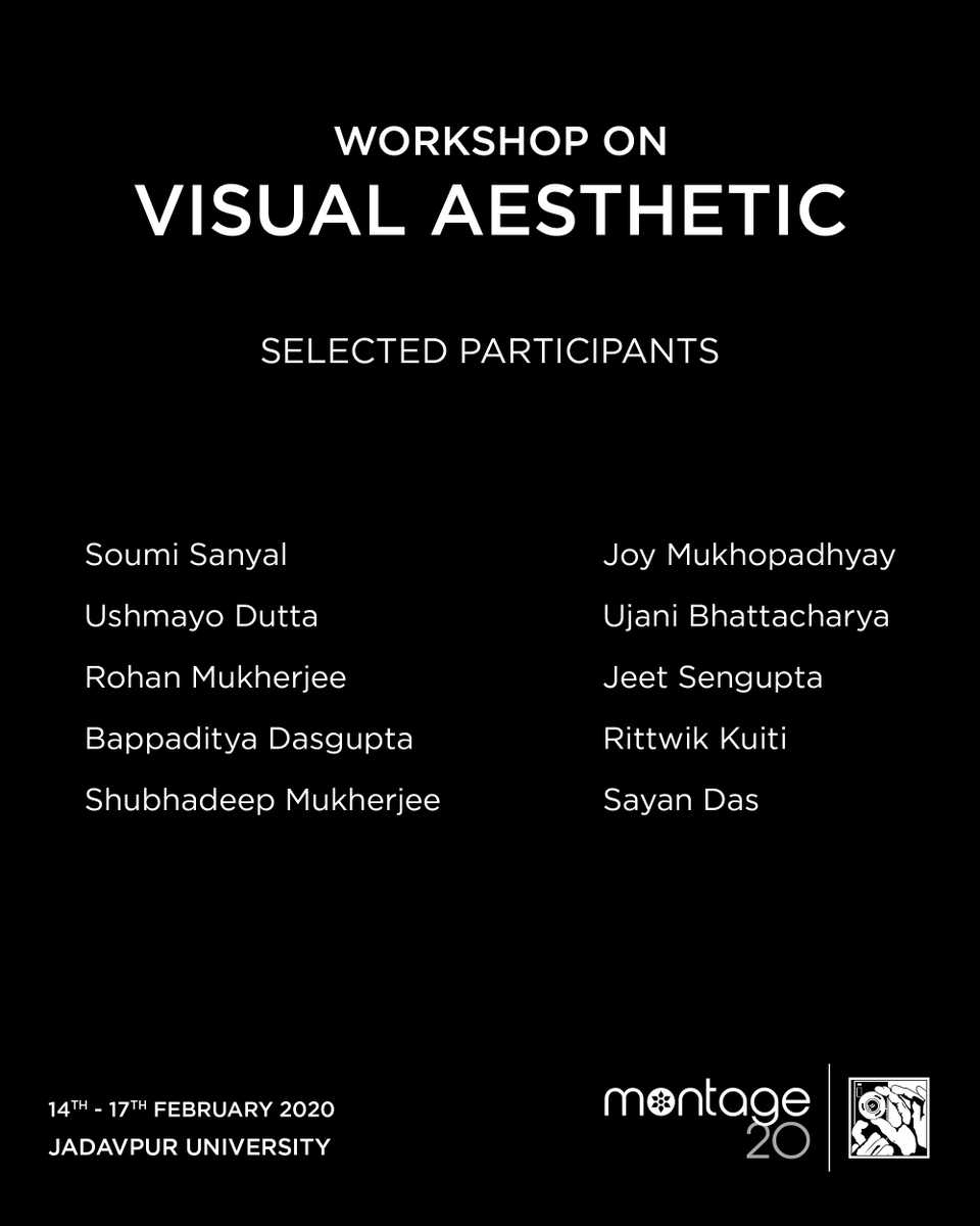 jupconline's tweet photo. The selected participants for the Visual Aesthetic Workshop.

On-demand, 5 more seats are available.

Register at: https://t.co/OHoZAEe5NU
Learn More: https://t.co/tJQPA5NyvA https://t.co/EBDrZJlCBx