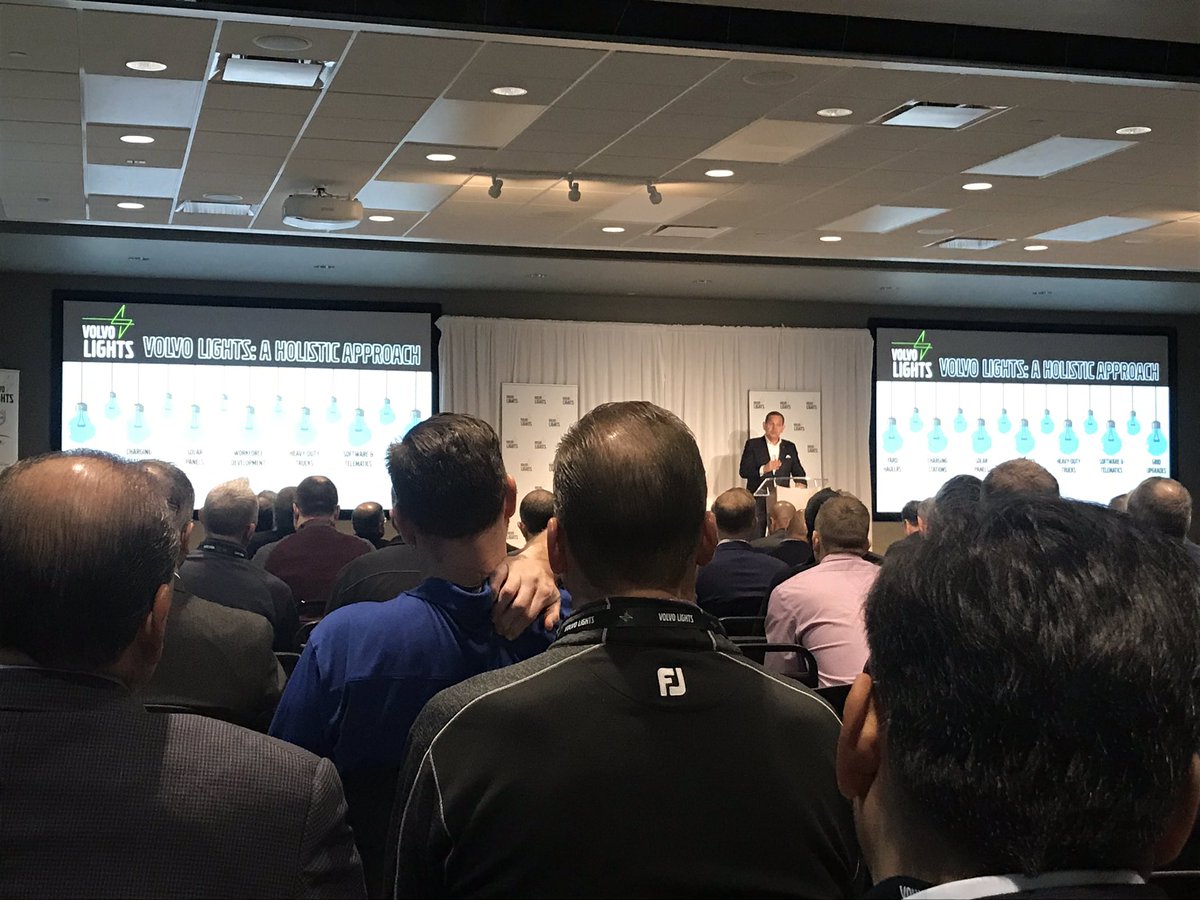 Peter Voorhoeve, President of <a href="/VolvoTrucksNA/">Volvo Trucks North America</a> detailing the company’s holistic approach to commercializing #batteryelectric freight trucks at the #VolvoLIGHTS innovation showcase. #caclimateinvestments <a href="/CAClimateInvest/">California Climate Investments</a> #capandtrade