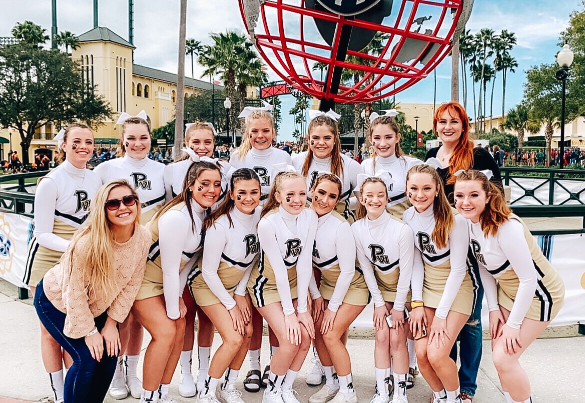 PVI_Cheer's tweet photo. No matter where you place, when you leave everything on that mat it’s the best feeling in the world. 💛🖤🐾 #PawsUp #NHSCC2020 #BeAPVIPanther #PVICheer #TeamPVI https://t.co/9FfuKBOOo9