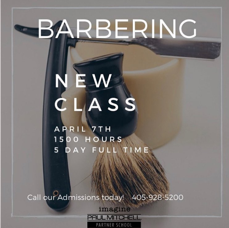 B A R B E R I N G ✂️ Contact our admissions team and start your Barbering career! 405.928.5200
.
.
.
#pmtsnorman #pmtslife #norman #barber #barbercollege