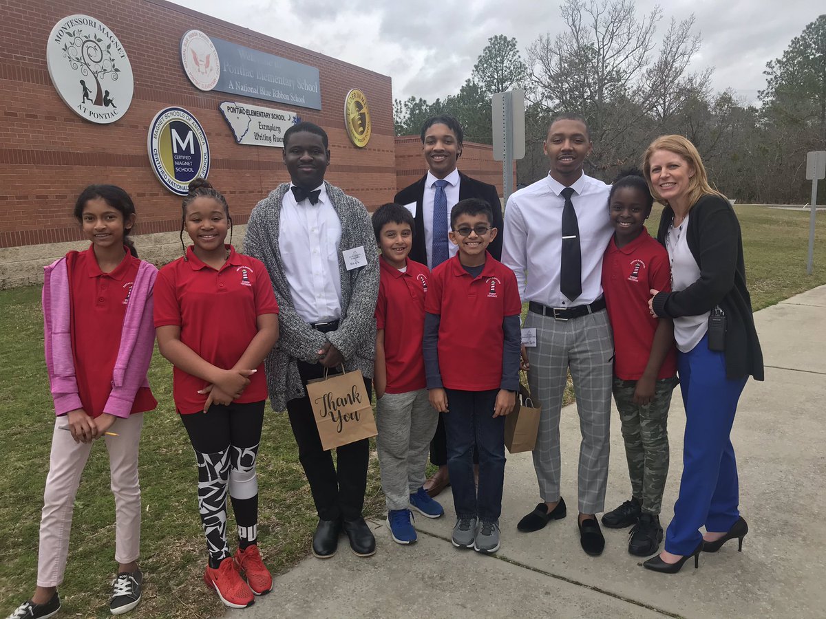 PontiacElem's tweet photo. Our Call Me Mister guests were so much fun to host!  We were honored to welcome them to Pontiac! #premierstartshere https://t.co/CXlGiIPLry