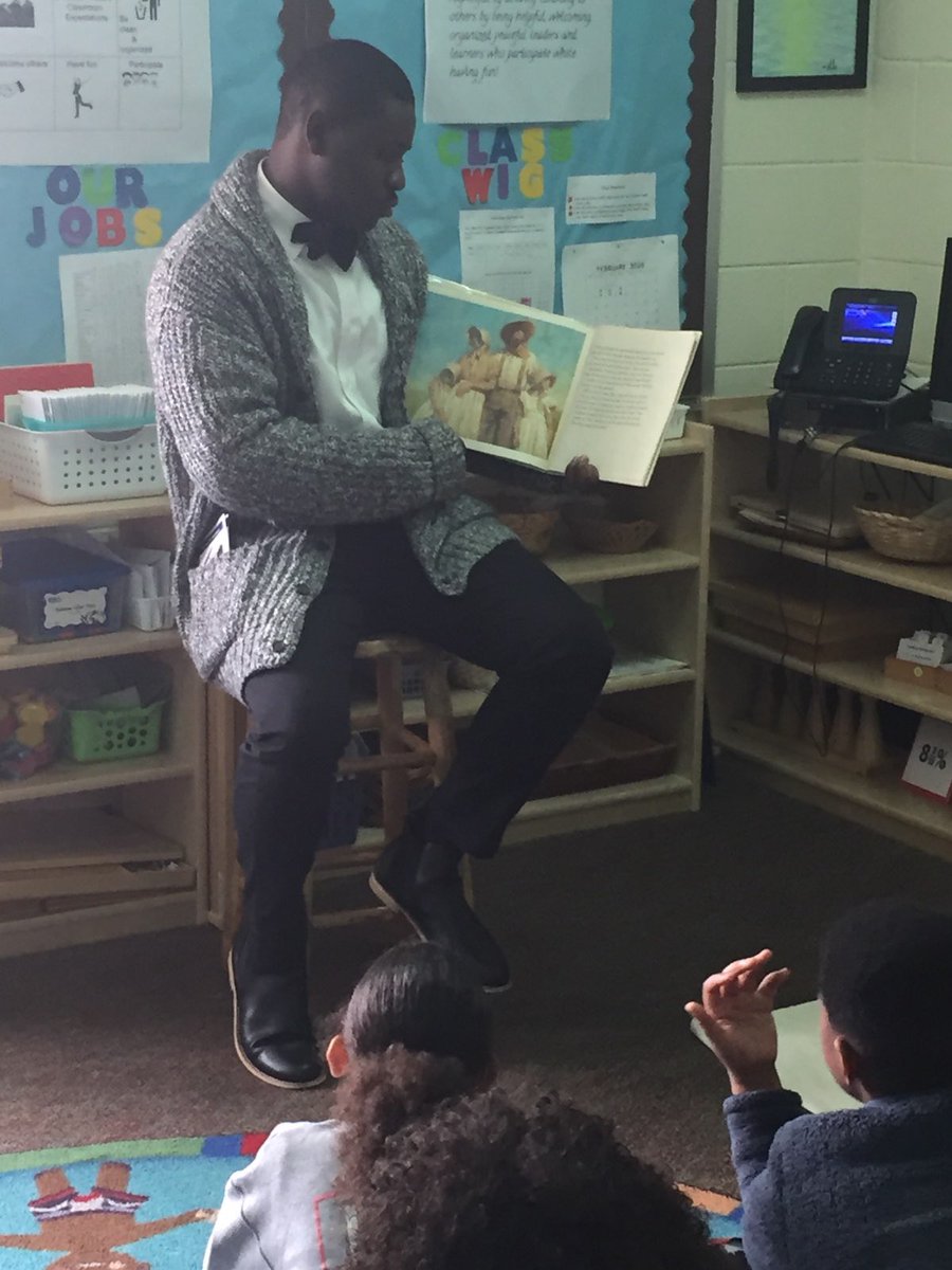 PontiacElem's tweet photo. Our Call Me Mister guests were so much fun to host!  We were honored to welcome them to Pontiac! #premierstartshere https://t.co/CXlGiIPLry