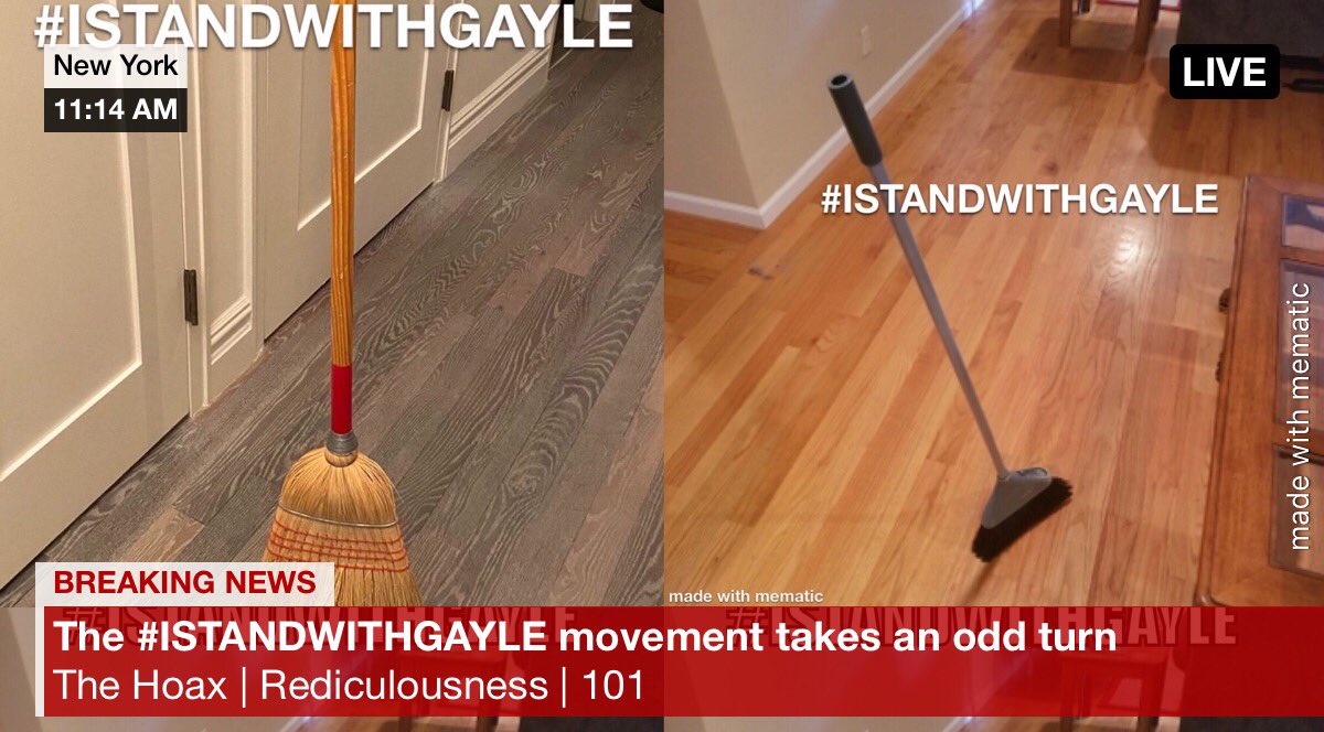 Knowgimmix's tweet photo. It’s getting out of hand smh #broomchallenge #istandwithkobe https://t.co/SwUw5OT0ZE
