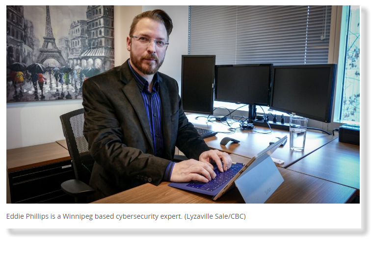 ShieldHelps's tweet photo. Our very own Cyber Security Evangelist, Eddie Phillips, was on CBC radio this morning talking about Phishing.

https://t.co/tgucDTuB0A https://t.co/fLxtpBzk4b