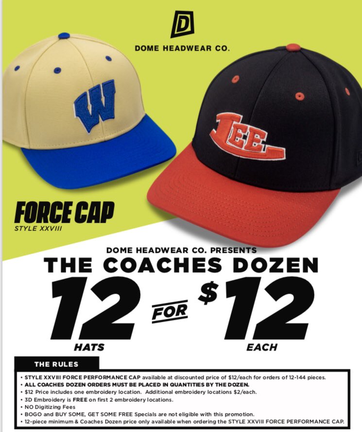 It’s here !! $12 custom cap special ! Contact me for mock ups and quotes for your team!
#customcaps #ballcaps #fittedcaps #customcaps #baseball #softball #highschoolbaseball #youthbaseball #travelbaseball #fittedhats