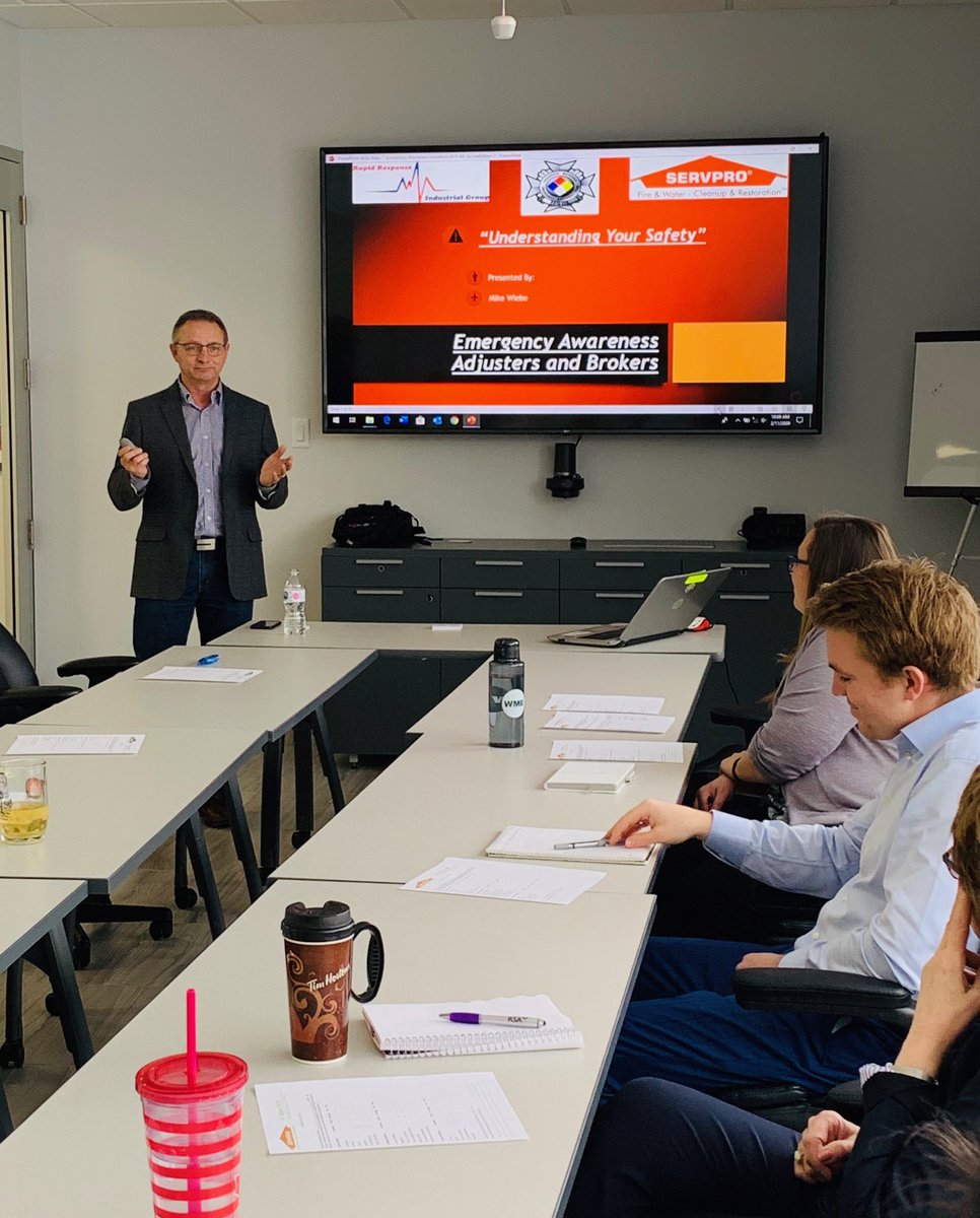 Thank you Wilson M. Beck Insurance Brokers Calgary for hosting us and Mike Wiebe, of Rapid Response Industrial Group. “Understanding Your Safety” is a 3 CE credits course for brokers and adjusters - contact us to host a seminar