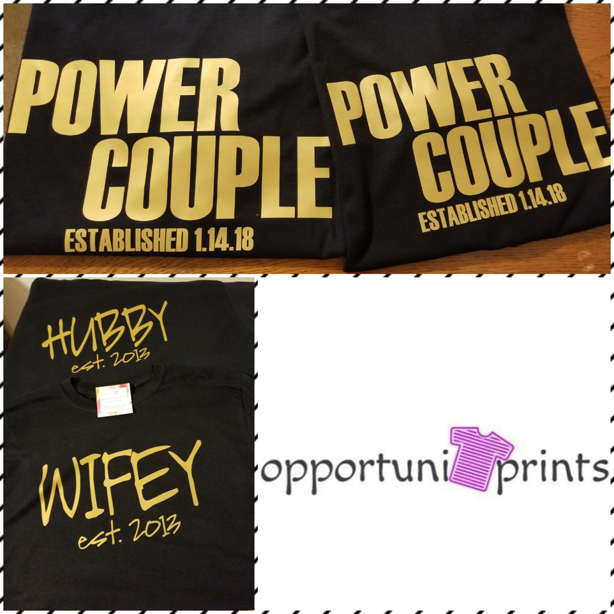 OppPrints's tweet image. ❤Couple Goals?!❤ Order yours today! #OpportuniteePrints #couplestees