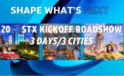 STXspeaks's tweet photo. Are you ready to Shape What’s Next in 2020? #STXKickoffRoadshow stops in Houston 2/17, Austin 2/18 an San Antonio 2/19! See you in a city near you! #WeAreSTX • #LifeAtATT • #STXisBack https://t.co/ErVOES9T3w