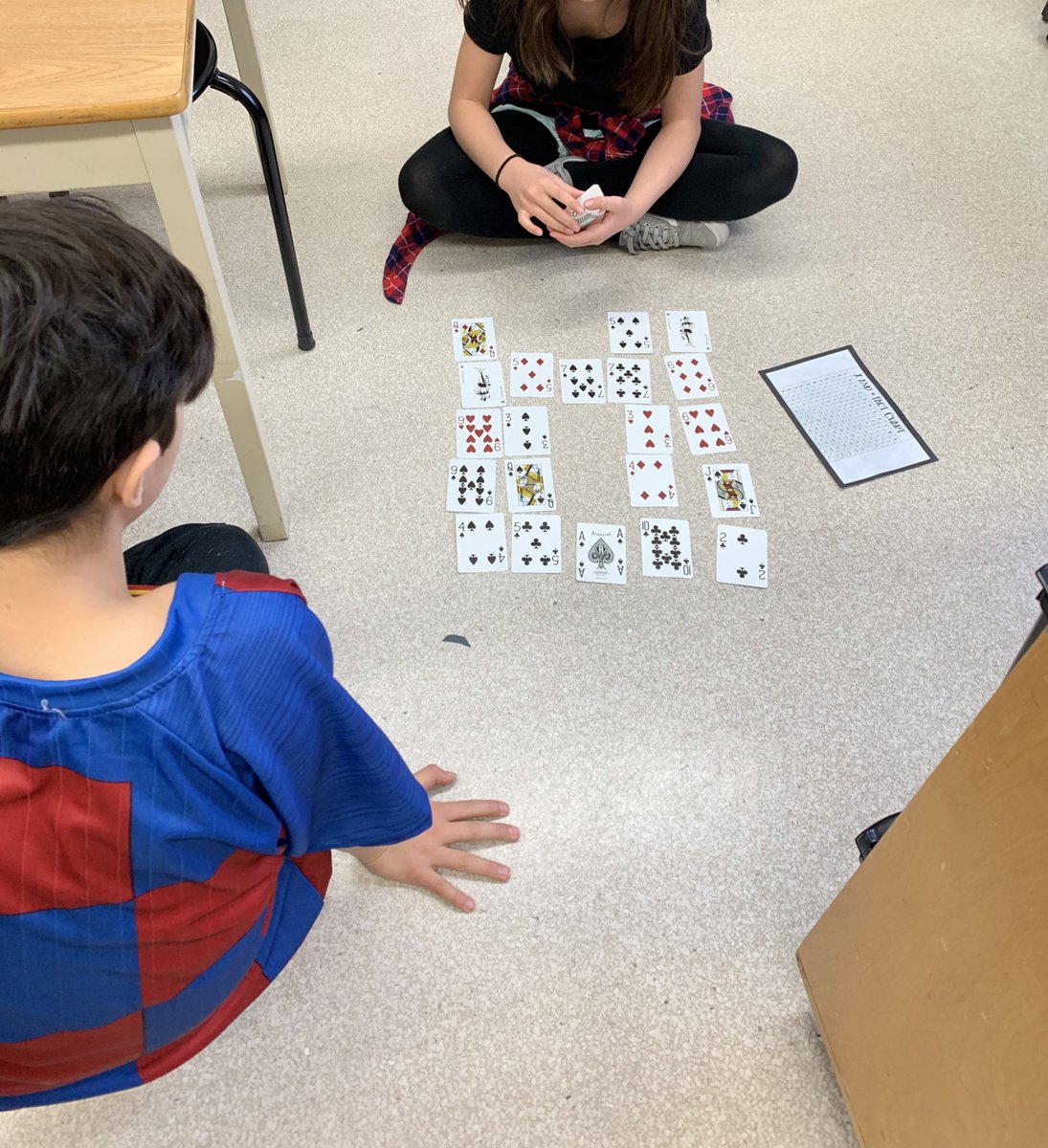 MsTurkoClass's tweet photo. Playing a new multiplication math game from last weeks session with @ramteach called “I Spy Product”! It was a hit! #ccsdmath https://t.co/OYrXN8xrX7