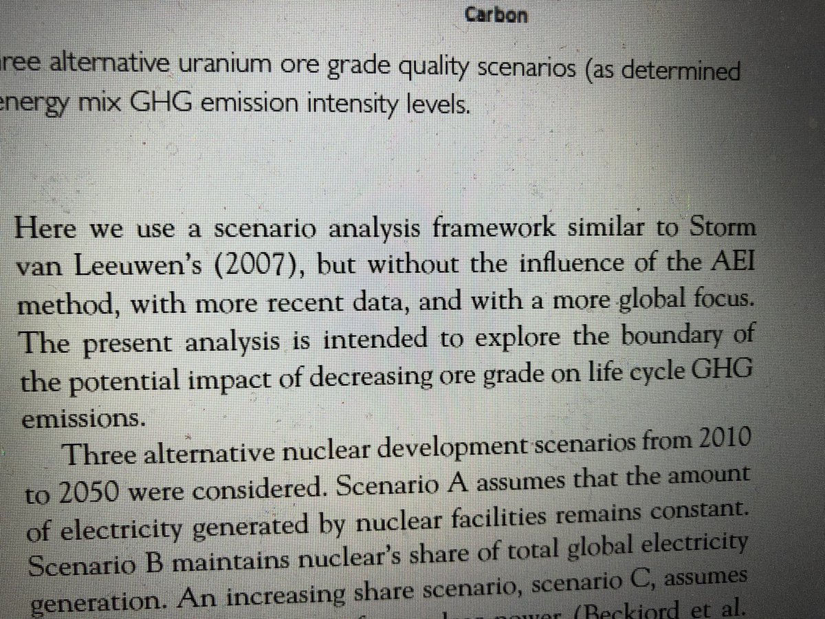 <a href="/Calimer0c0mplex/">Almops</a> @Bos_M <a href="/SciteCito/">JuVi</a> 6. Warner en Heath (2012) leggen dat wat beter uit. Sovacool en Storm van Leeuwen gebruiken een andere rekenmethode, die ca. 3 maal hogere getallen geeft. Prima voor vergelijkingen, bv. tussen wind- en kernstroom. Maar neem dan niet het hoge getal voor kern en het lage voor wind.