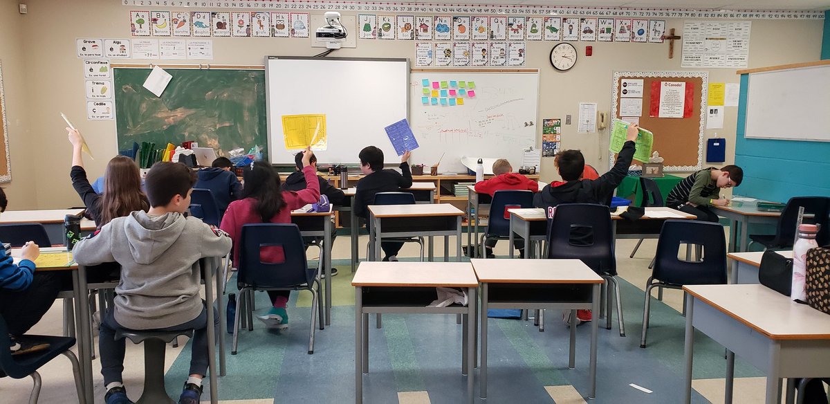 misssammantha's tweet photo. Back in the classroom Monday after my last maternity leave. It feels pretty bitter sweet! Lucky to be with a wonderful group of grade 5s @StEmilyOCSB #backtoMrsGordon #newadventures #ocsb #growthmindset #decomposingnumbers https://t.co/4ndFYPOt13