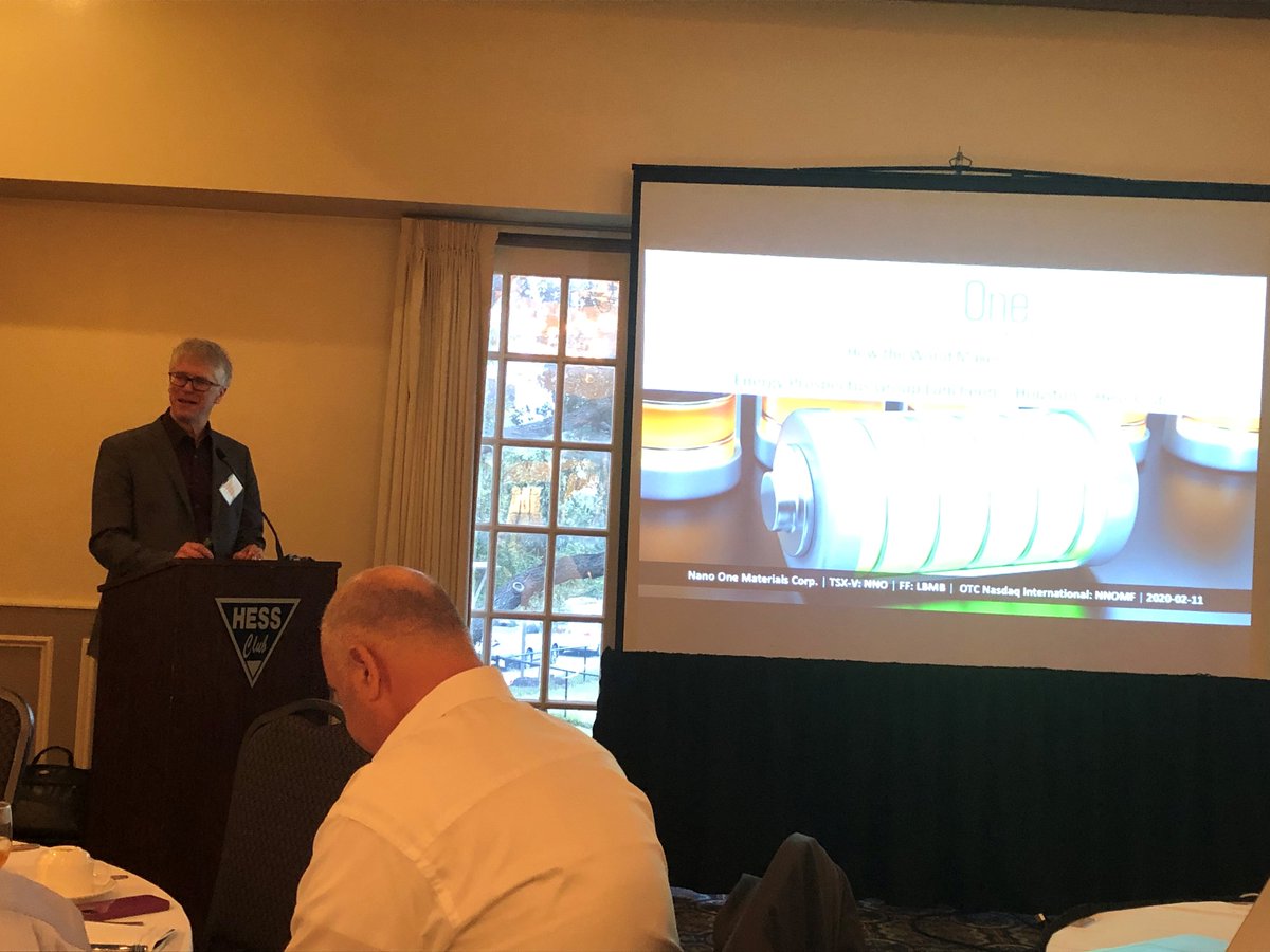 NanoOne_NANO's tweet image. Nano One CEO Dan Blondal presenting to the Energy Prospectus Group  in Houston. Always good connecting with Texas shareholders. #NNO #NNOMF