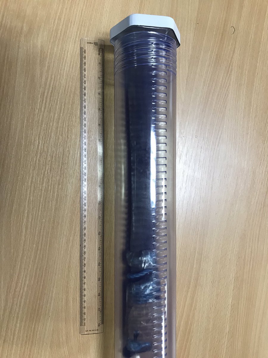 LPT3 patrols in #Sittingbourne have also dealt with a male in possession of this 19 inch knife. #oneincustody #notoknives WH