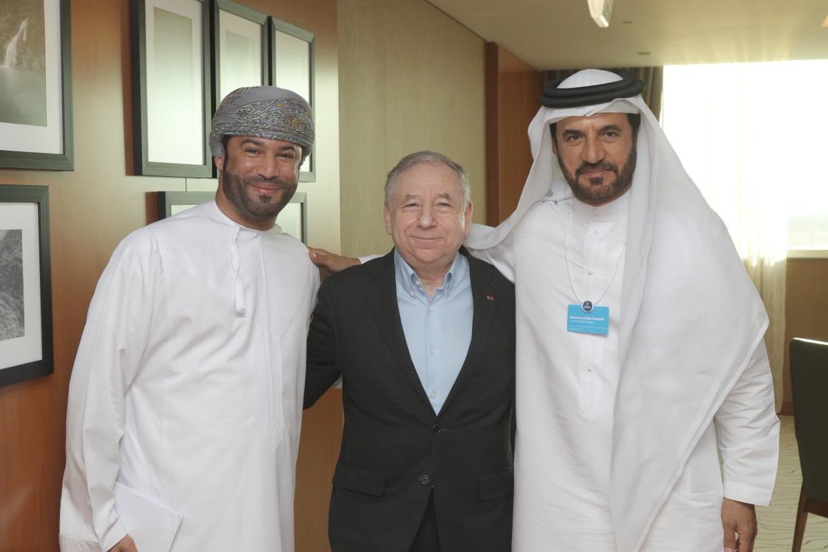 ah_alasmi's tweet photo. يتواجد حاليا في السلطنة
رئيس الإتحاد الدولي للسيارات
السيد الفرنسي جون تود @JeanTodt
وسعدت بعمل لقاء تلفزيوني معه
وأيضا برفقته سعادة السيد @Ben_Sulayem نائب الرئيس
لإجتماع كونجرس منطقة المينا
الشرق الأوسط وشمال أفريقيا
وأيضا حضور بطولة الكارتينج
لمنطقة المينا بحلبة مسقط سبيد واي https://t.co/SPKiq8MiuA