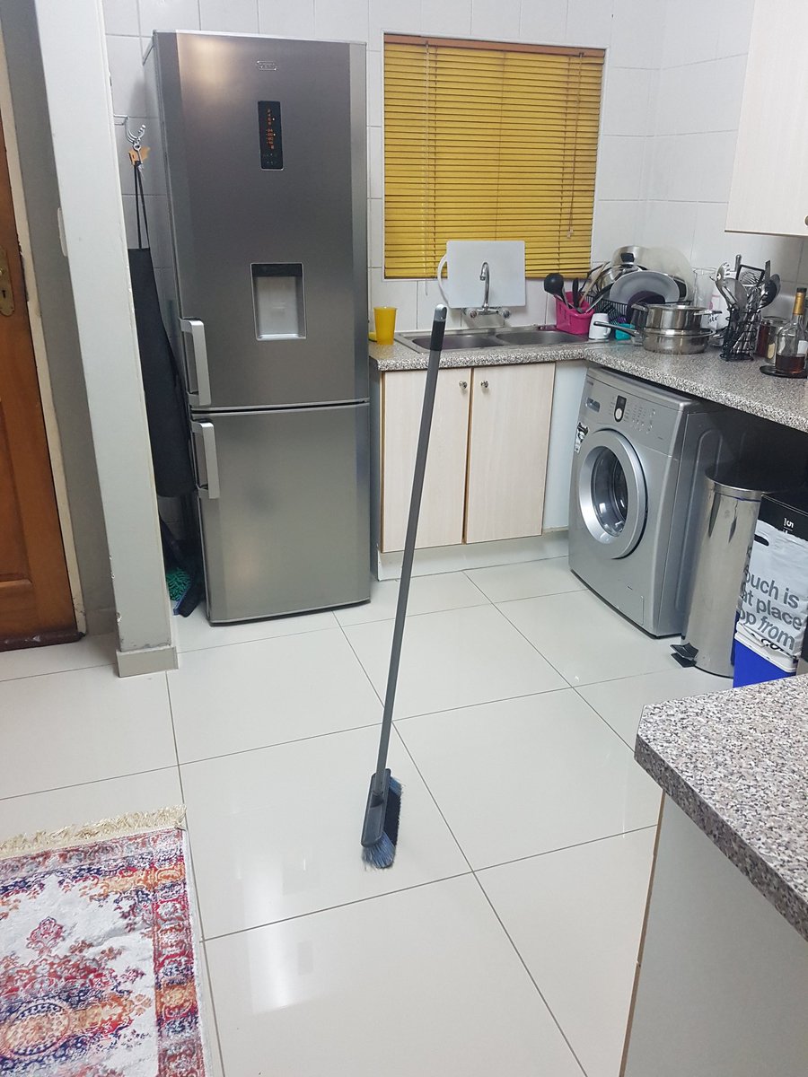 unathi_mbekela's tweet image. I managed to get the broom to stand 😁😁😁 #broomchallenge #nasachallenge