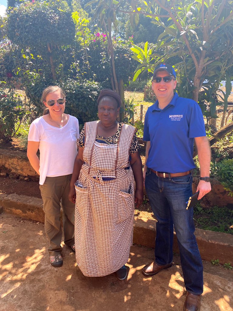 GALC_Hawkeye's tweet photo. Great day visiting three farms in Kenya discussing successes and challenges of agriculture. Thank you to all who welcomed us to their farms and homes. Lots of learning, laughter, and chai! https://t.co/QI6tTCKQBq