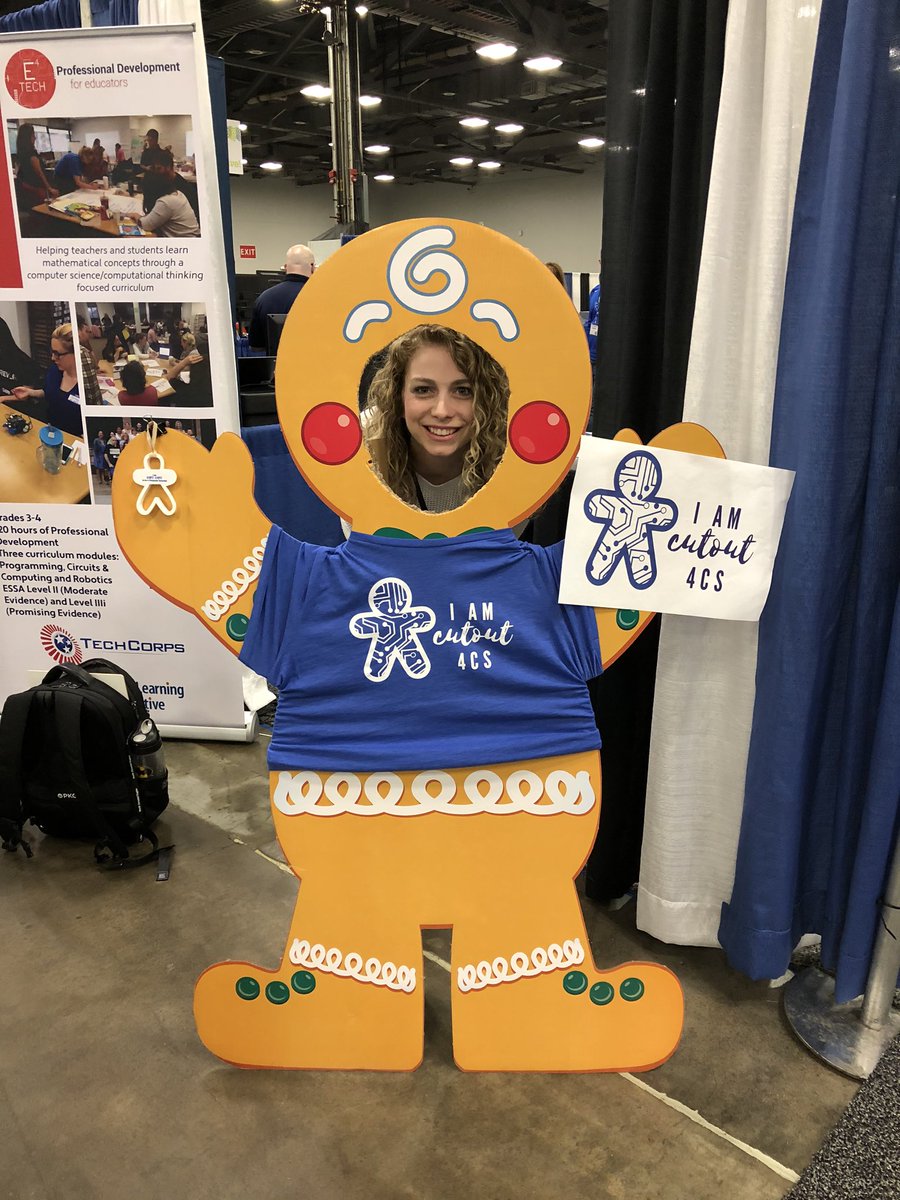 Leah440B's tweet image. Always fun to stop by @Connect2TLC! Love seeing Kelli, excited to hear about #cutout4cs resources available for grades 3-4 Ts! Love the people I’ve gotten to know through #e4tech!