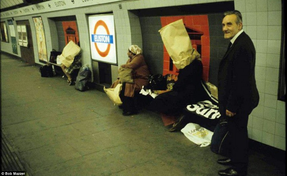 Bob habitually snapped characters he met on his way, capturing the hijinks of London’s late night revellers as they made their way home, or on to another pub.