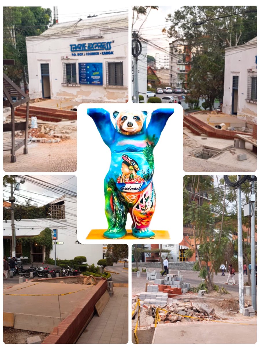 alemaniaenguate's tweet photo. El Oso 🐻 del INGUAT encontró su nuevo hogar 🏡 en 4 Grados Norte. @muniguate está construyéndolo en la Plaza de la Amistad 🤝.
Ven a conocerla este 14 de febrero a las 16:00 horas. #PlazadelaAmistad #BuddyBears #4Grados https://t.co/q0krWbzYXM