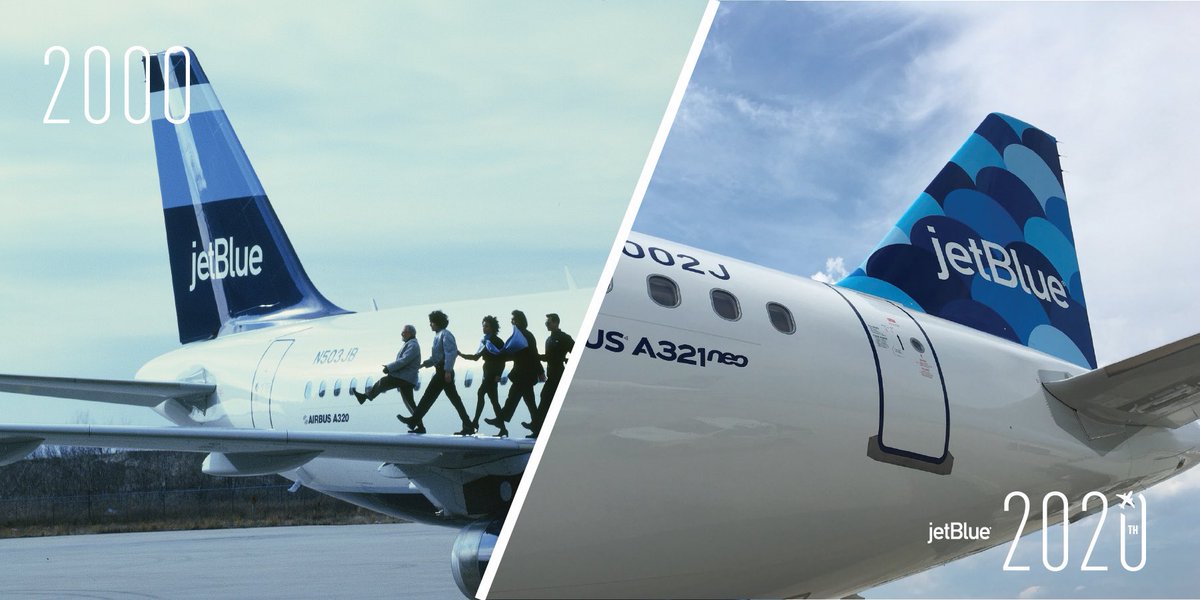 PhilipStewartNY's tweet photo. Celebrating @JetBlue’s 20th birthday! ✈️🎂💙 #JetBlue20 ➡️ https://t.co/uXbiFa60Zp https://t.co/7jySiurVL3