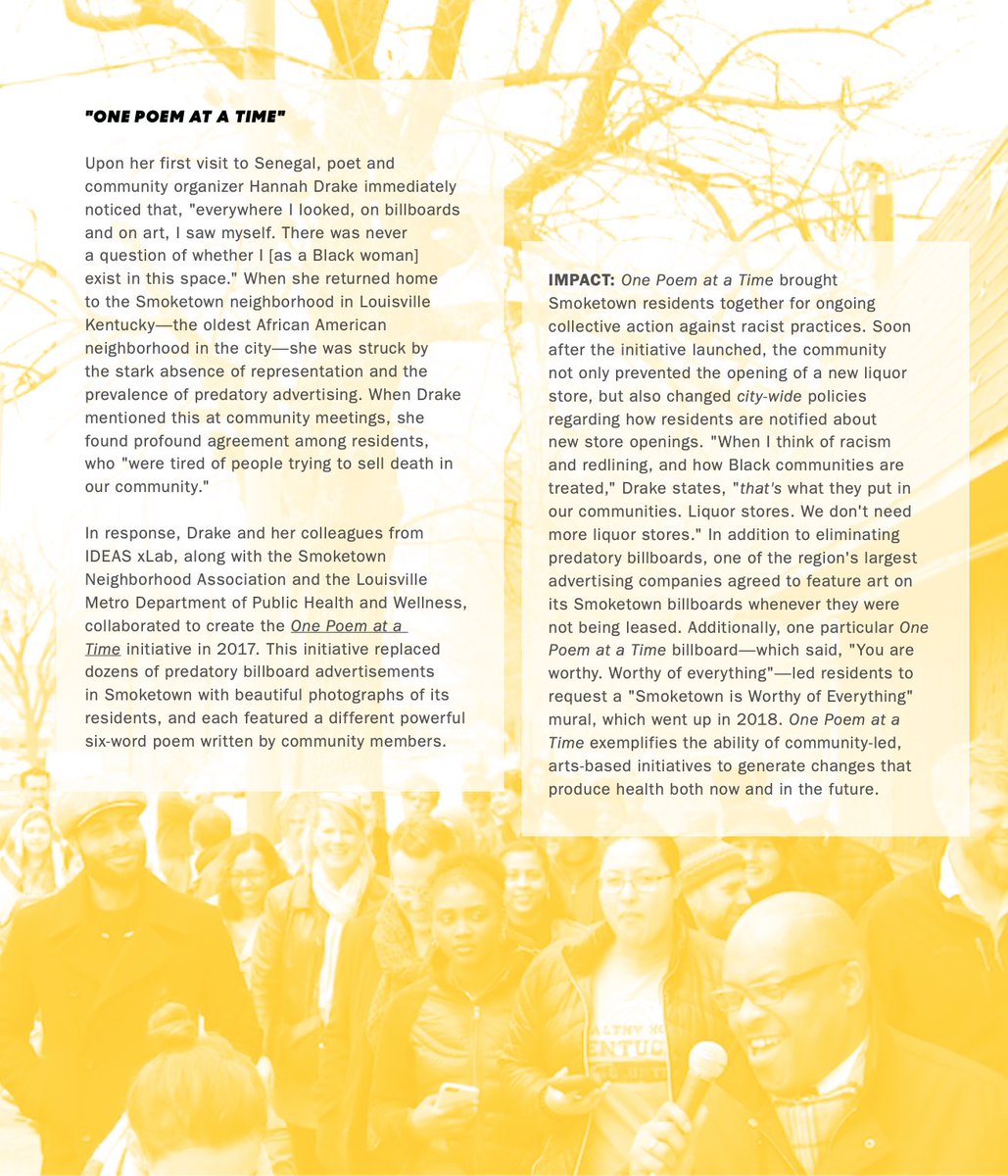 ideasxlab's tweet photo. @CHC_ArtsPH @kresgefdn @HannahDrake628 @UFCAM @ArtPlaceAmerica Our team mbr @HannahDrake628 talks about #OnePoemAtATime. We asked, what if we replaced the predatory outdoor ads w/ poetry and photos of people in the community? https://t.co/VcBfNUA6fc