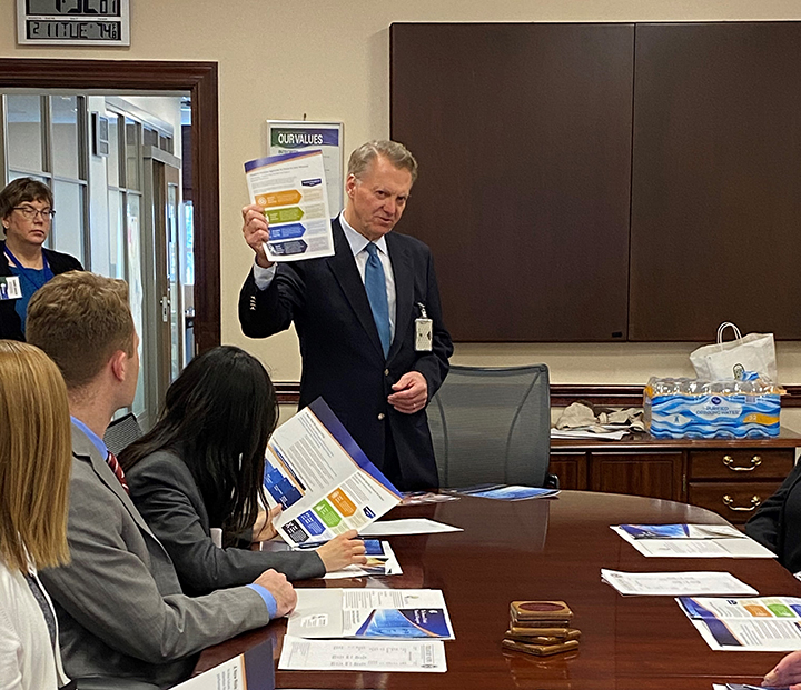 FiscalService's tweet photo. Today at Fiscal Service, Assistant Commissioner John Hill spoke with Association of Government Accountants students about the #FMVision, and it's role in where the federal financial management community is going, and how we are going to get there. #AGA
https://t.co/4IHMcV8ouS https://t.co/U0uItJEfUi