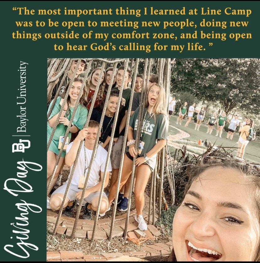 BaylorNSP's tweet photo. Our Leaders wouldn’t be able to fully guide our incoming students without the help of you! #BaylorGives #BaylorLineCamp https://t.co/Twb1Z6sgaK