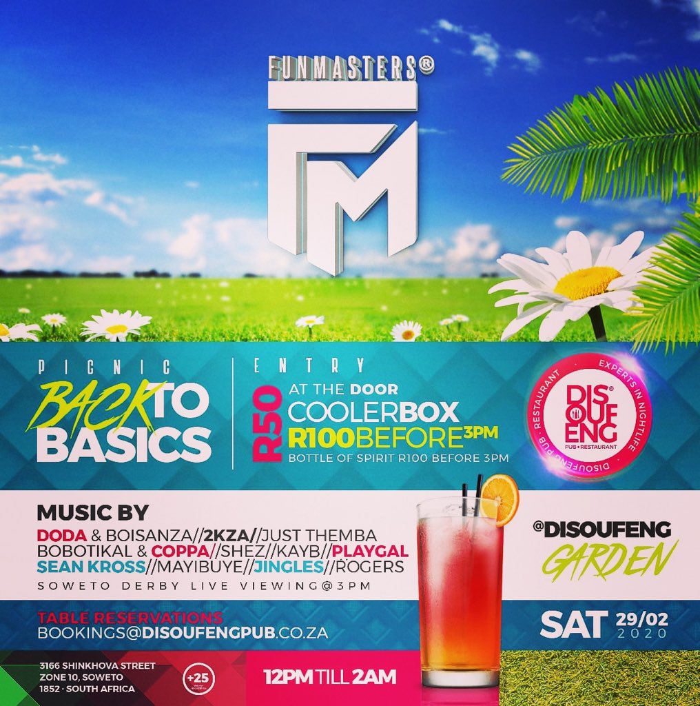 fun_Masters's tweet image. This line UP is for the Music Lovers ... akho track ezo pleyisha and you wont sing along .... #FunMastersPicNic #backtobasics