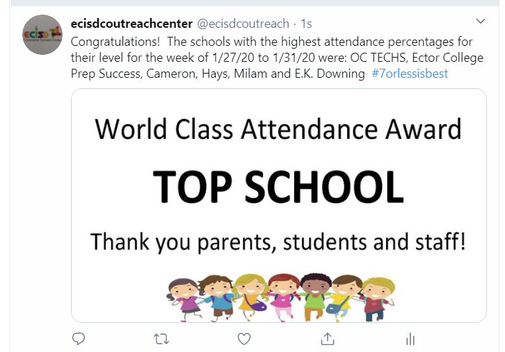 EKD_Elementary's tweet photo. Our Pioneers won the attendance award again!!! Way to Go PIONEERS AND PARENTS!
#EKDLEARNING https://t.co/z0BnbasdsJ