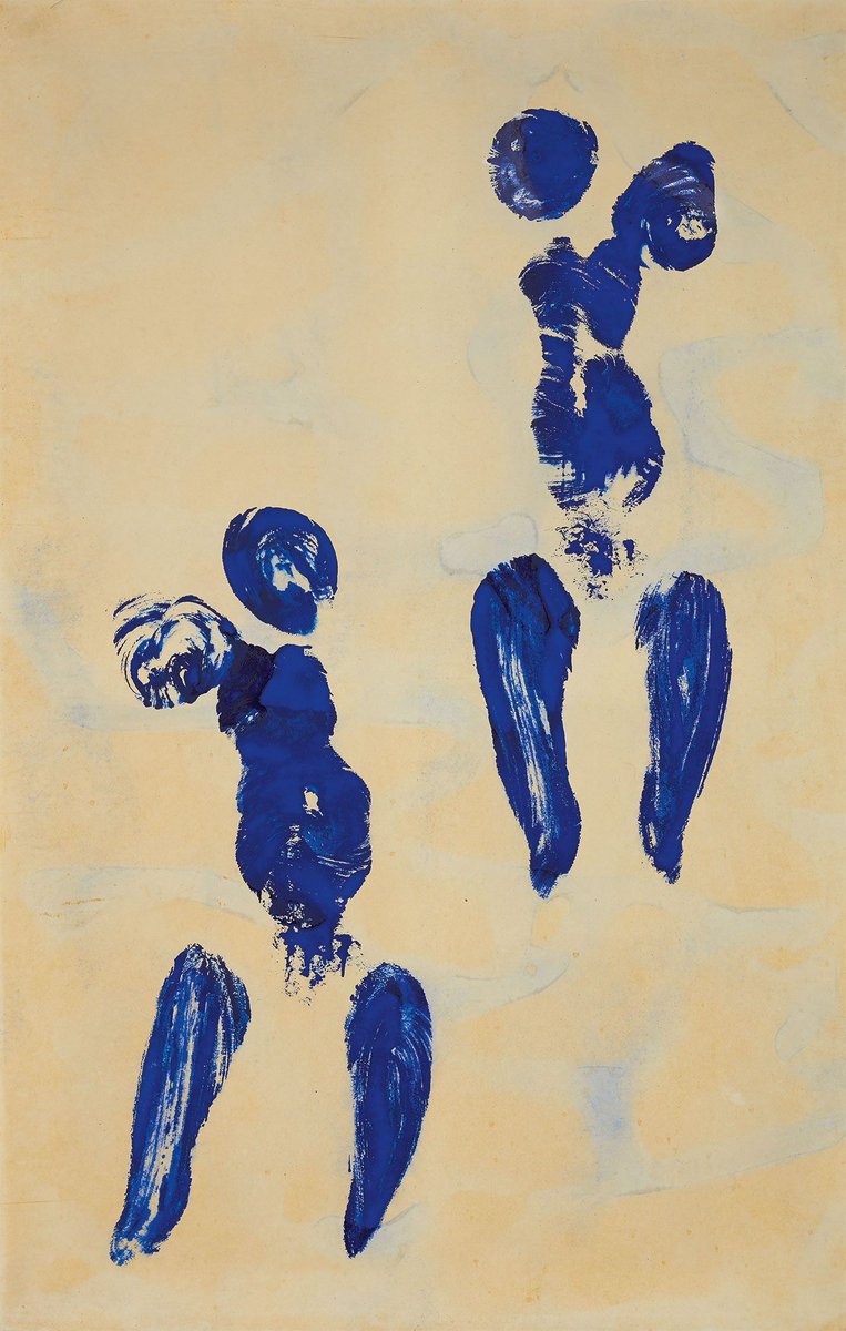 ArtObserved's tweet image. Another auction highlight is undersold as this #YvesKlein reaches estimate on fees, £6,348,600 final @Sothebys