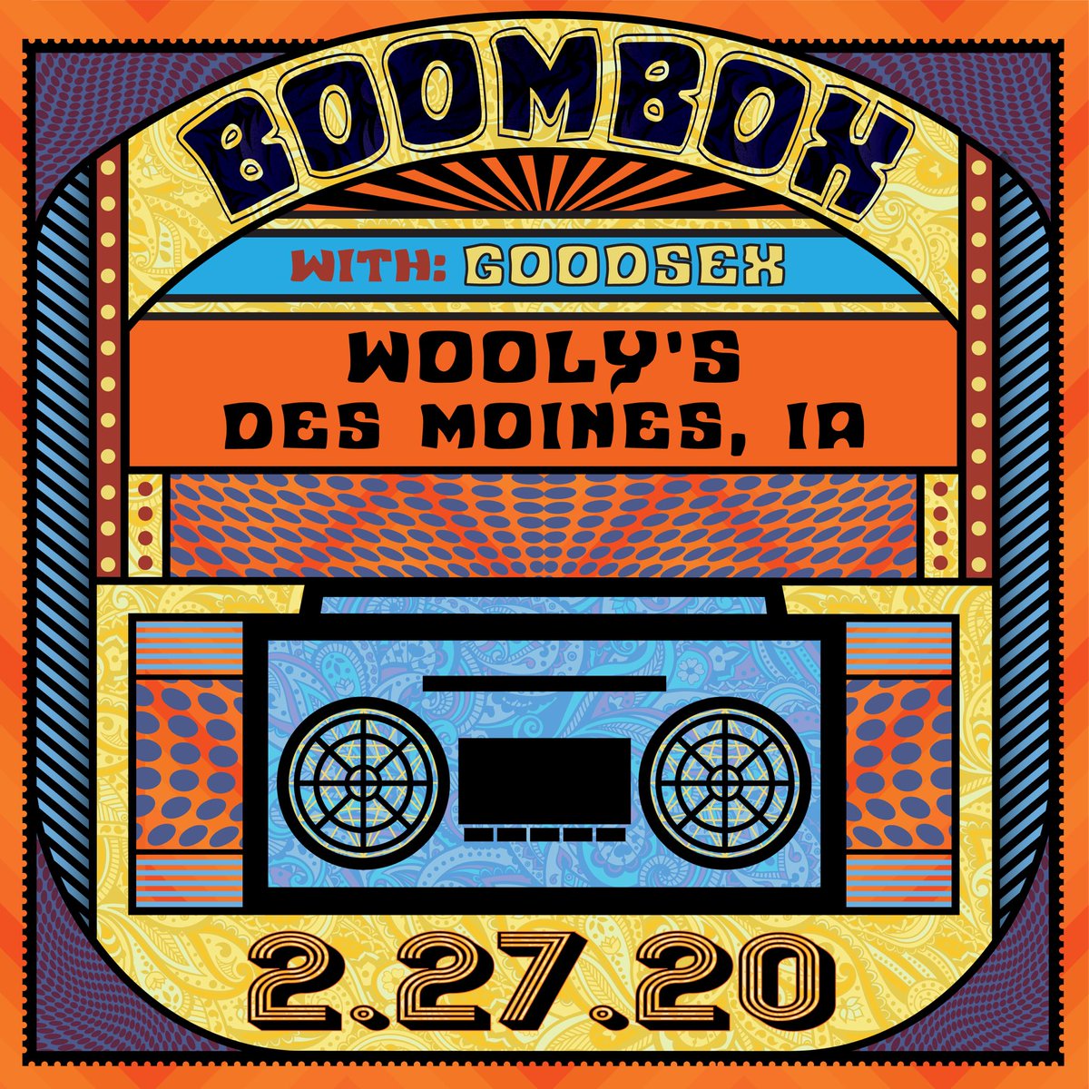 headed out to Des Moines, Iowa on 2.27 to set up the room for @thisisboombox at Wooly’s ... we bringing some Chicago heat for ya’ll, much love! •
•
•
#desmoinesmusic #iowamusic #thisisboombox #dancewithus #showannouncement