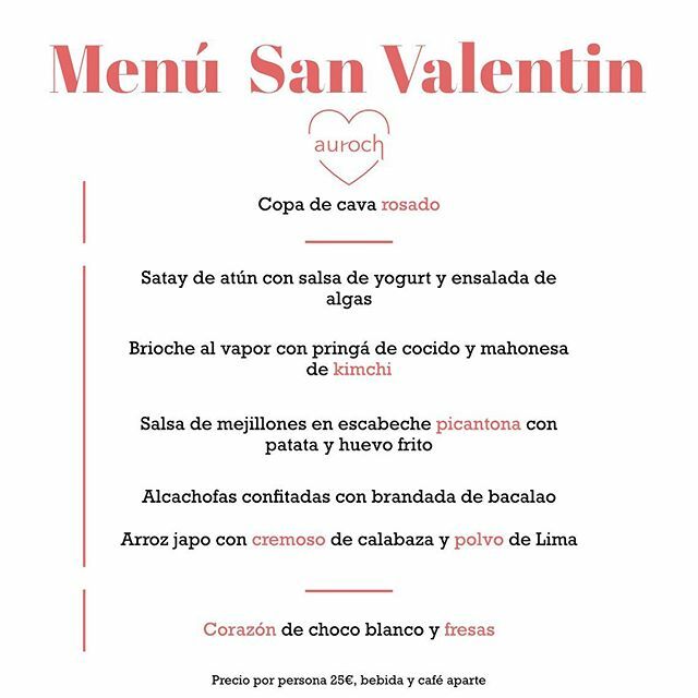 ❤️❤️Este fin de semana modificamos nuestro #menudegustacion para hacerlo más #romantico ¿Quieres sorprender a tu pareja? #sanvalentin2020 ❤️❤️ <a href="/aurochrest/">Auroch Restaurante</a> #restaurantevillena ift.tt/2UEooeC