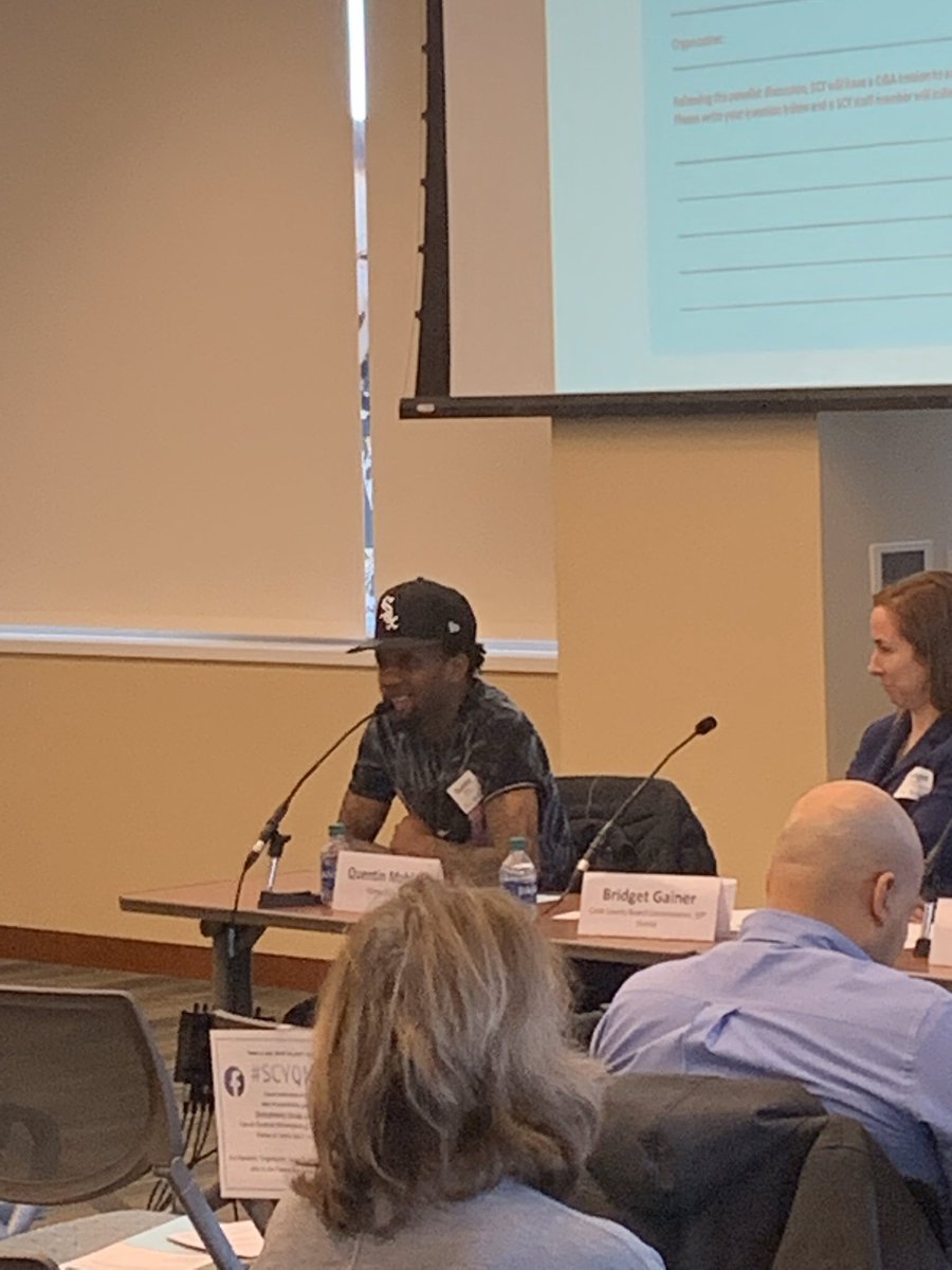 SCY_Chicago's tweet photo. Quentin talks about how the reception of his work isn’t unanimous, but you have to start by working with like-minded individuals and build upon that. #SCYQM #collaboration #chicago https://t.co/3DAfBgBMgl
