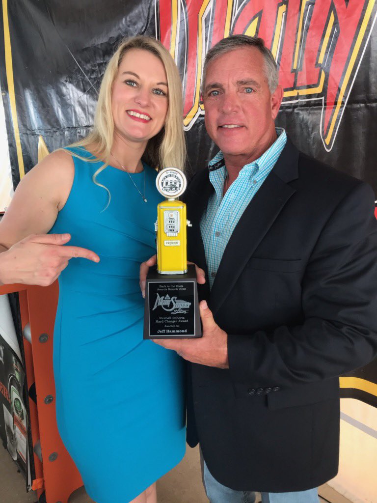 vancolley's tweet image. @AllWaltrip Check out our boy @HollywoodJeff winning the Fireball Roberts “Hard Charger Award” today in Daytona! @NASCARONFOX @NASCAR 🎉❤️